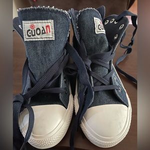 New denim sneakers.